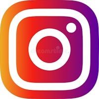 an instagram icon on a white background