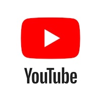 youtube logo on a white background